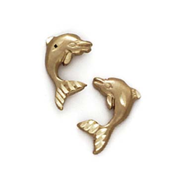 
14k Dolphin Post Earrings
