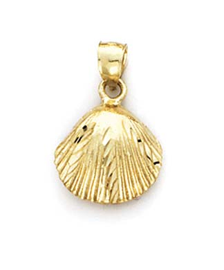 
14k Yellow Gold Shell Pendant
