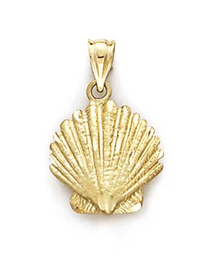 
14k Yellow Gold Shell Pendant
