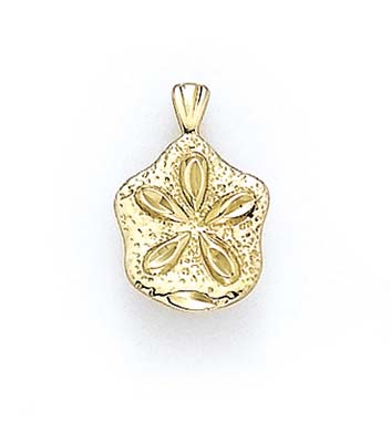 
14k Yellow Gold Polish Sanddollar Pendant
