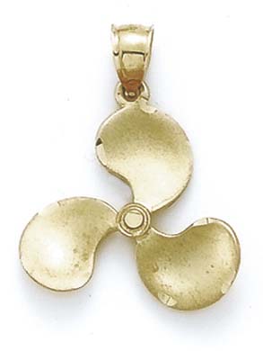 
14k Yellow Gold Propeller Pendant
