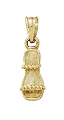 
14k Yellow Gold Braid Design Sandal Pendant
