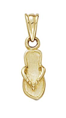 
14k Yellow Gold Small Flip-Flop Pendant
