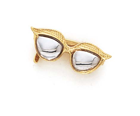 
14k Two-Tone Gold Sunglasses Pendant
