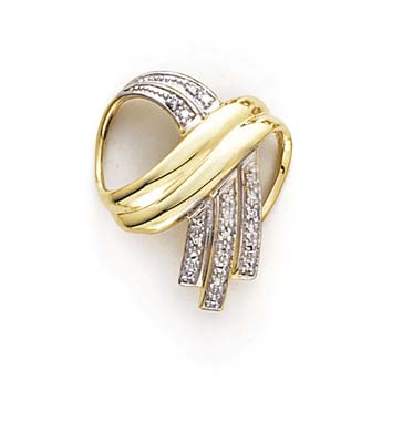 
14k Yellow Gold Diamond Slide
