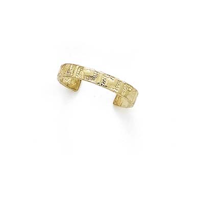 
14k Yellow Gold Greek Key Toe Ring
