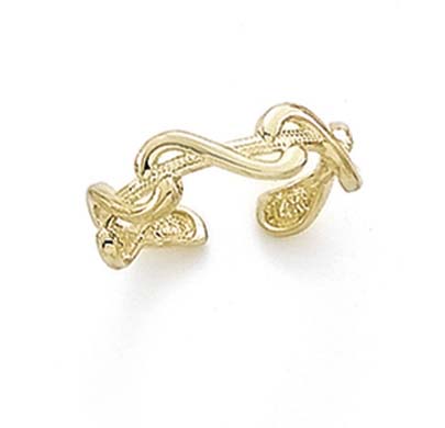 
14k Yellow Gold Swirl Toe Ring
