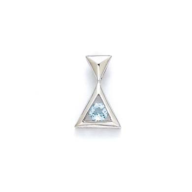 
Sterling Silver Blue Topaz Pendant
