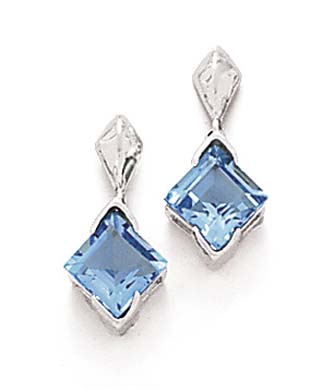 
Sterling Silver Blue Topaz Earrings
