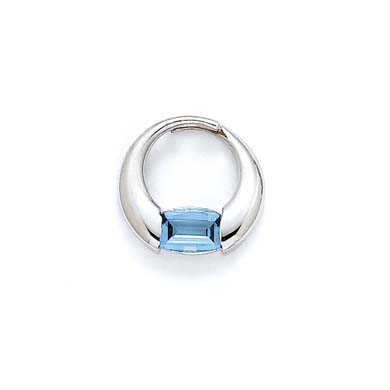 
Sterling Silver Blue Topaz Pendant
