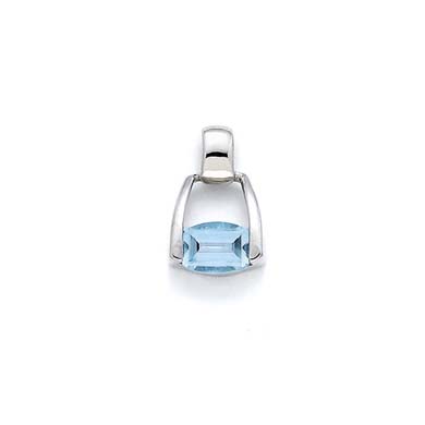 
Sterling Silver Blue Topaz Pendant
