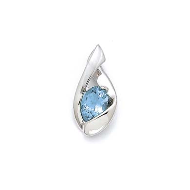 
Sterling Silver Blue Topaz Pendant
