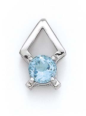 
Sterling Silver Blue Topaz Pendant
