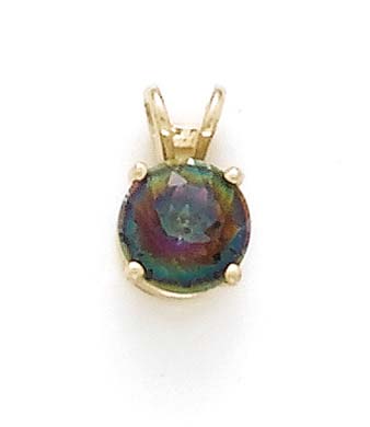 
14k Yellow Gold Mystic Topaz Pendant
