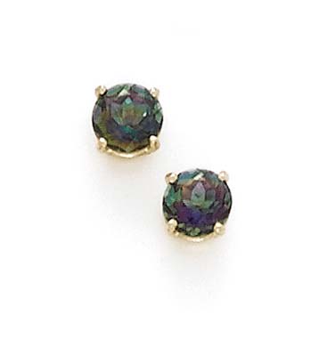 
14k Yellow Gold Mystic Topaz Earrings
