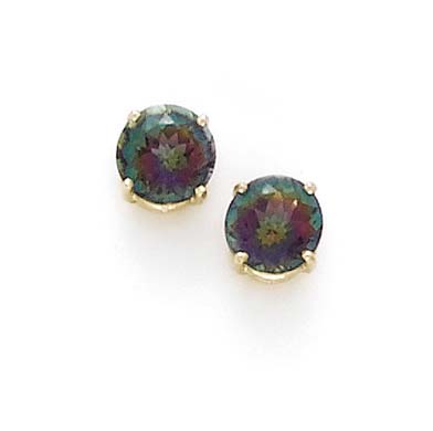 
14k Yellow Gold Mystic Topaz Earrings
