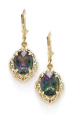 
14k Mystic Topaz Leverback Earrings
