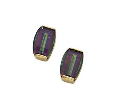 
14k Yellow Gold Mystic Topaz Earrings
