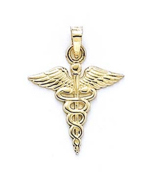 
14k Yellow Gold Caduceus Pendant
