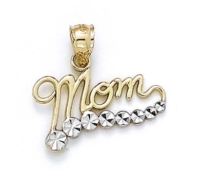 
14k Two-Tone Gold Mom Journey Pendant
