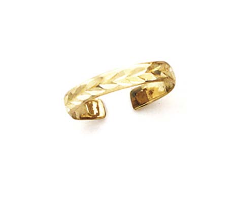 
14k Yellow Gold Sparkle-Cut Toe Ring
