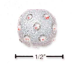 
Sterling Silver July Fireball Slide Charm (2mm Center Hole)
