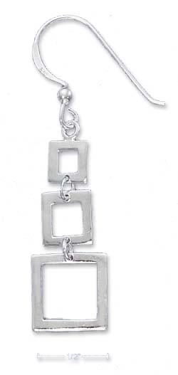 
Sterling Silver Small Open Dangle Earrings (Appr. 2 Inch)
