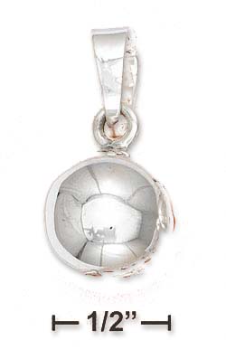 
Sterling Silver Medium 16mm High Polish Round Chime Charm
