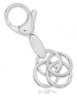 
Sterling Silver Italian Giant Lobster Claw Valet Key-ring
