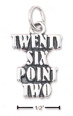 
Sterling Silver Twenty Six Point Two Marathon Charm
