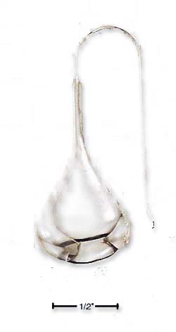 
Sterling Silver Large High Polish Teardrop Earrings
