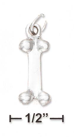 
Sterling Silver High Polish Medium Dog Bone Charm
