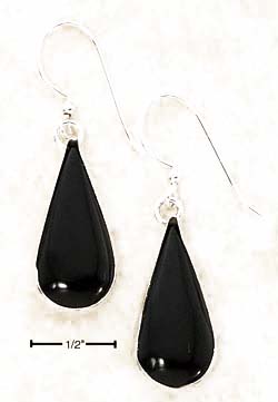 
Sterling Silver Medium Plain yx Teardrop Earrings
