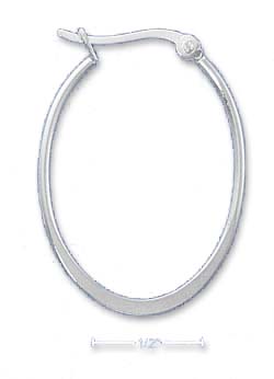 
Sterling Silver 22mm X 30mm Tubular Hoop Earrings
