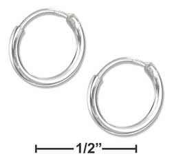 
Sterling Silver 10mm Endless Wire Hoop Earrings
