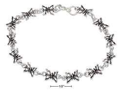 
Sterling Silver 7 Inch Mini Butterfly Bracelet
