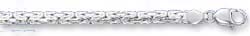 
Sterling Silver 7 Inch Flat Byzantine Bracelet
