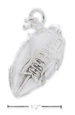 
Sterling Silver High Polish 3d Football Charm
