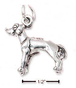 
Sterling Silver 3-D Rhodesian Ridgeback Charm
