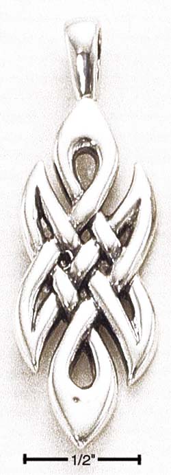 
Sterling Silver Large Elongated Celtic Charm
