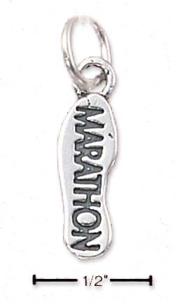 
Sterling Silver Marathon Sneaker Sole Charm
