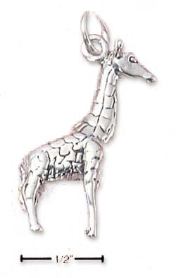 
Sterling Silver Giraffe Standing Tall Charm
