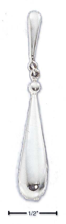 
Sterling Silver Long Teardrop Post Earrings
