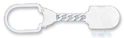 
Sterling Silver 3 1/4 Inch Satin Key Chain
