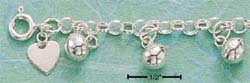 
Sterling Silver 7 Inch Chime Ball Bracelet
