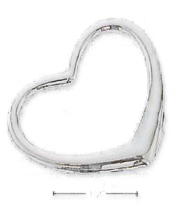 
Sterling Silver Large Floating Heart Charm
