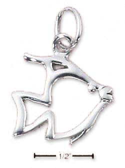 
Sterling Silver AngelFish Silhouette Charm
