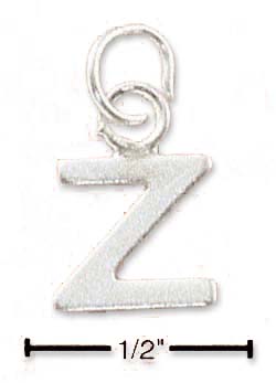 
Sterling Silver Fine Lined Letter Z Charm
