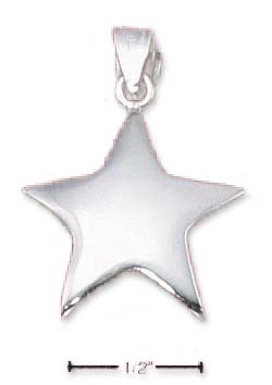 
Sterling Silver Medium Shining Star Charm
