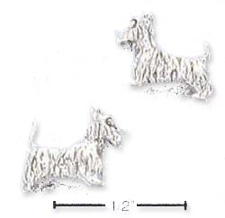 
Sterling Silver Scottie Dog Post Earrings
